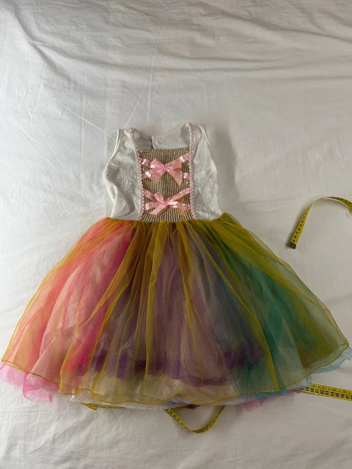Robe multicolore à lumière saillante vintage